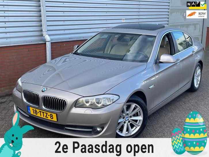 BMW 5-serie 520i High Executive Panorama Automaat Leder, Auto's, BMW, Bedrijf, Te koop, 5-Serie, ABS, Airbags, Airconditioning