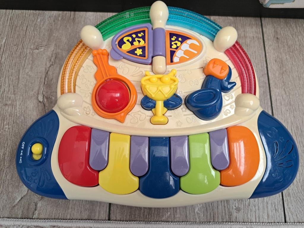 Elefun Toys Muzikaal Speelgoed Piano Regenboog, Ophalen of Verzenden, Gebruikt, Overige typen