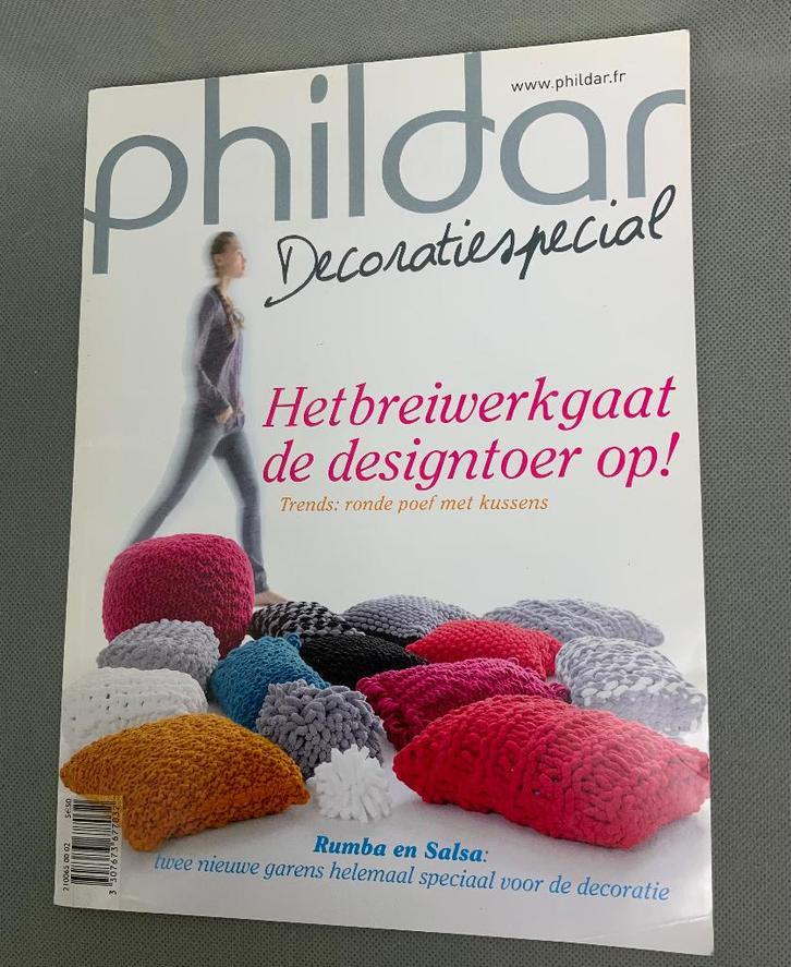 Phildar Creations Decoratiespecial breiboek - 25 patronen, Hobby en Vrije tijd, Breien en Haken, Zo goed als nieuw, Breien, Patroon of Boek