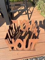 Houtopslag cortenstaal - Uniek design voor de tuin, Ophalen, Zo goed als nieuw