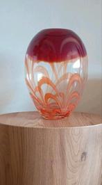 Design kunst vaas Waterford Crystal Evolution, Oranje, Ophalen of Verzenden, Minder dan 50 cm, Glas