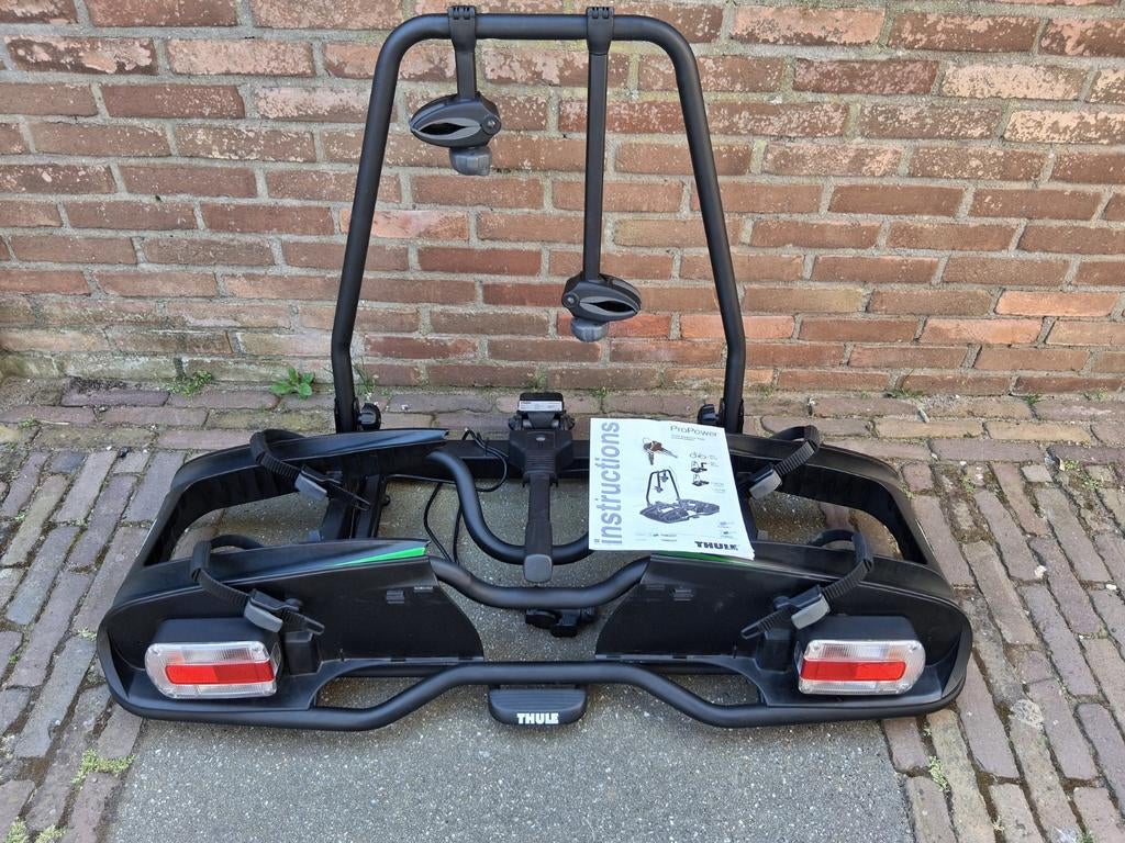 Thule europower 916 fietsendrager black edition max 60kg, Ophalen, Elektrische fiets, Zo goed als nieuw, 2 fietsen