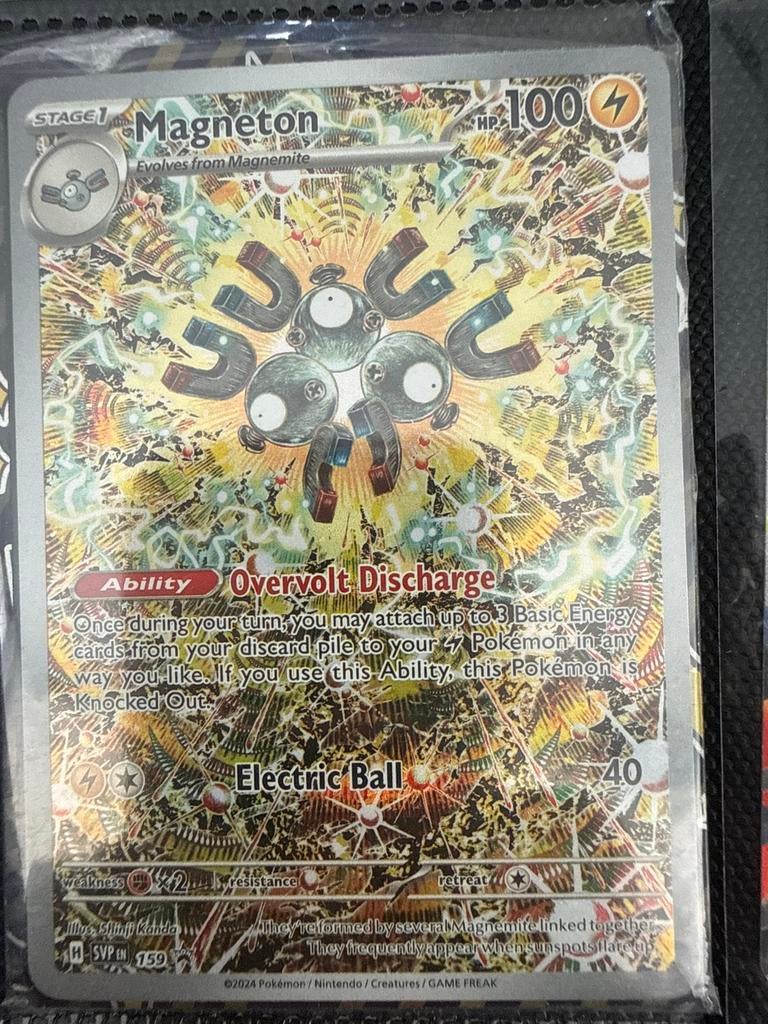 Pokémon kaart Magneton 159/SVP EN, Ophalen of Verzenden, Gebruikt, Losse kaart, Foil