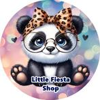 L1694 icing frosting panda  17cm eetbare taart plaat print, Ophalen of Verzenden, Nieuw, Taarten, Versiering