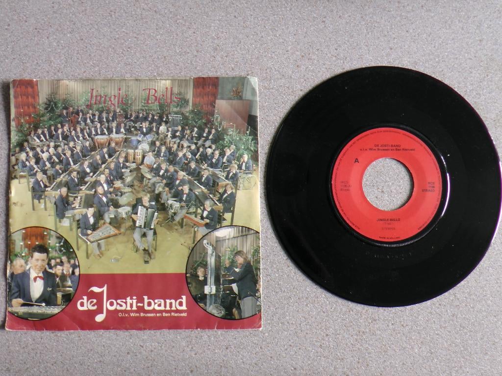 Josti Band - Jingle Bells VINYL SINGLE kerst, Cd's en Dvd's, Vinyl Singles, Gebruikt, Fotohoes, Single, 1970 - 1979, Pop, 7 inch