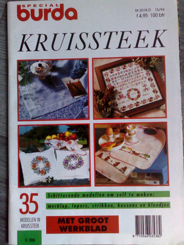Burda special kruissteek , nr. 286, Hobby en Vrije tijd, Verzenden, Zo goed als nieuw, Patroon
