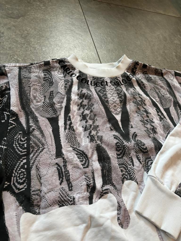 Carlo Colucci Trui - Uniek Design maat XL, Ophalen of Verzenden, Zo goed als nieuw, Maat 52/54 (L), Wit