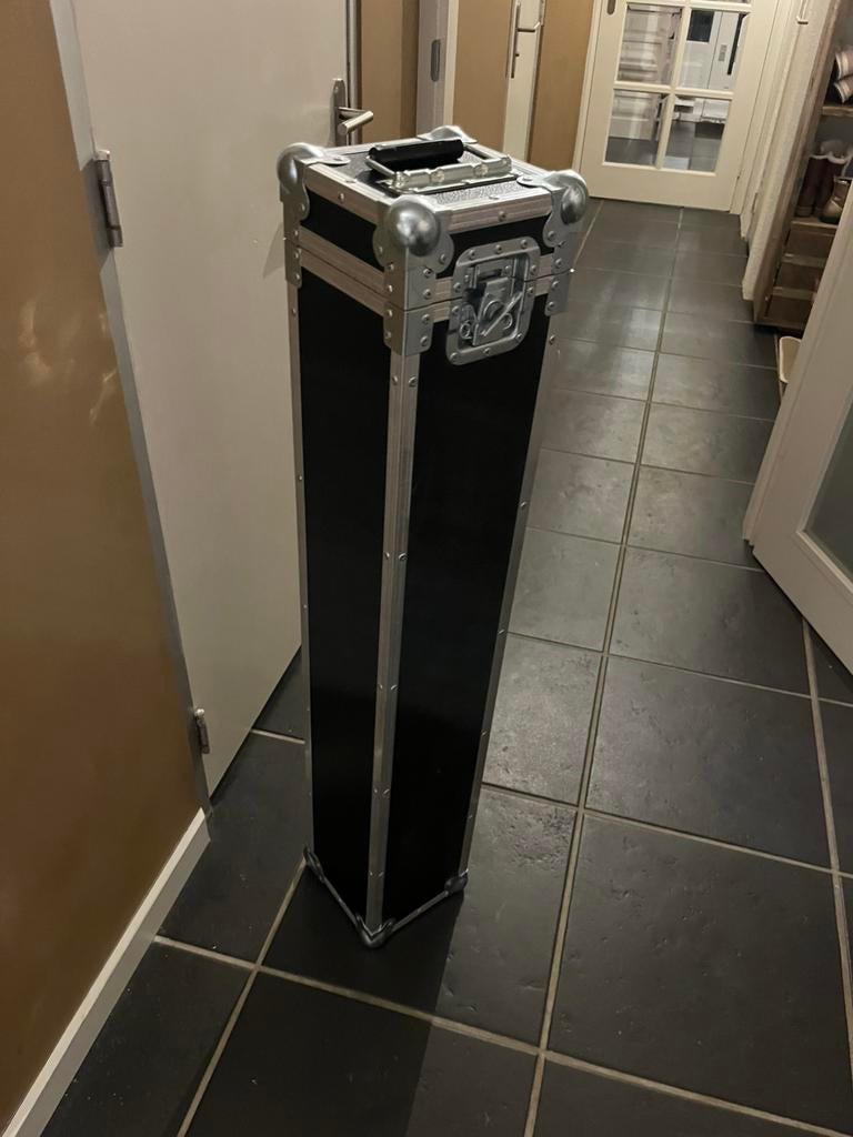 Flightcase trolley microfoonstatieven, instrument of ledbars, Ophalen of Verzenden, Zo goed als nieuw, Overige instrumenten, Flightcase