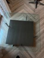 Rolf Benz Salontafel 100x100 cm - Glas en Hout, Huis en Inrichting, Ophalen, Gebruikt, 50 tot 100 cm, Vierkant