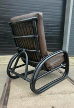 zeer fraaie vintage rotan fauteuil inclusief kussen, Ophalen, Huis en Inrichting