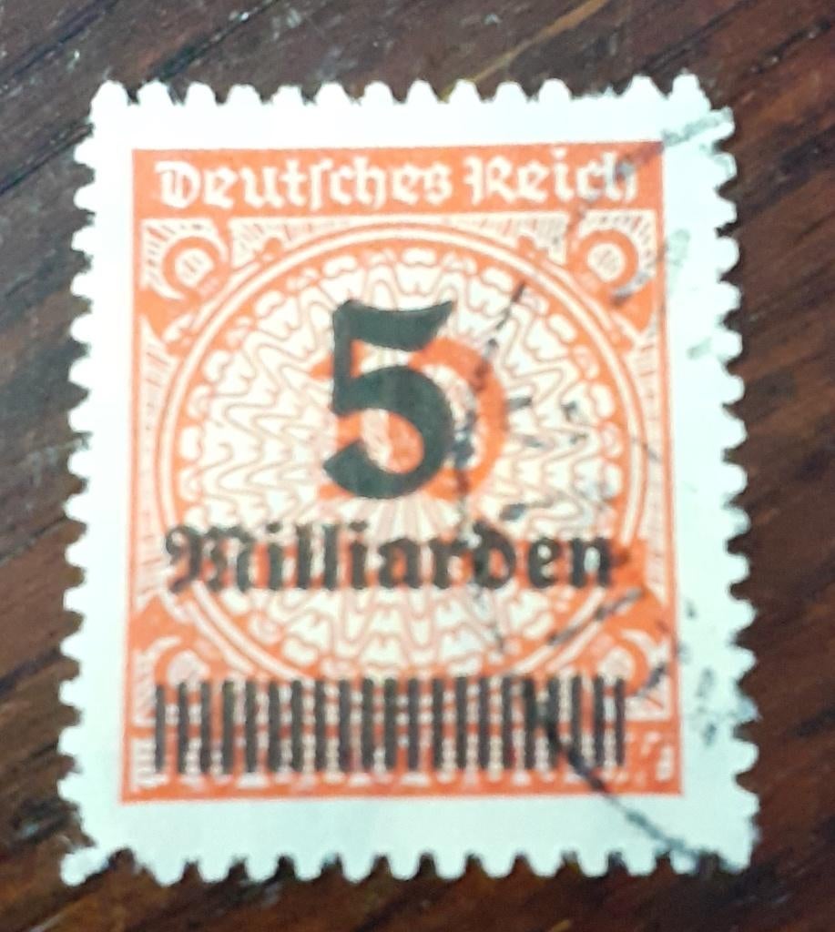 Duitse Rijk, mi 334, let op foto 2, Verzenden, Overige periodes, Gestempeld