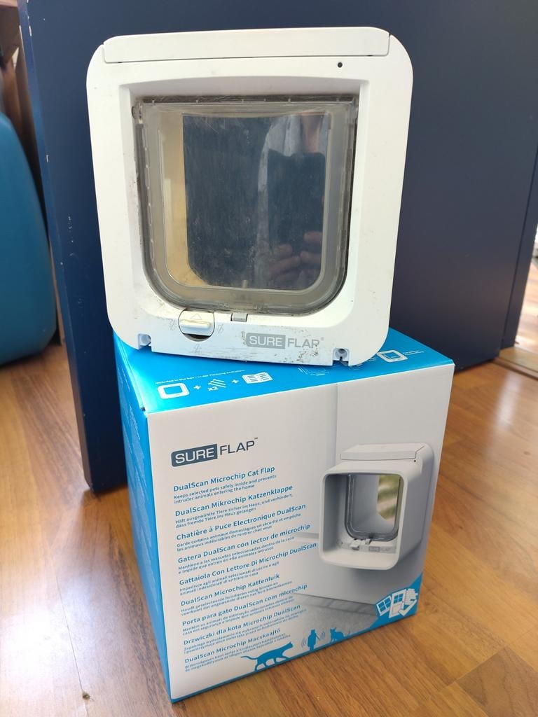 Kattenluikje met chiplezer, Ophalen