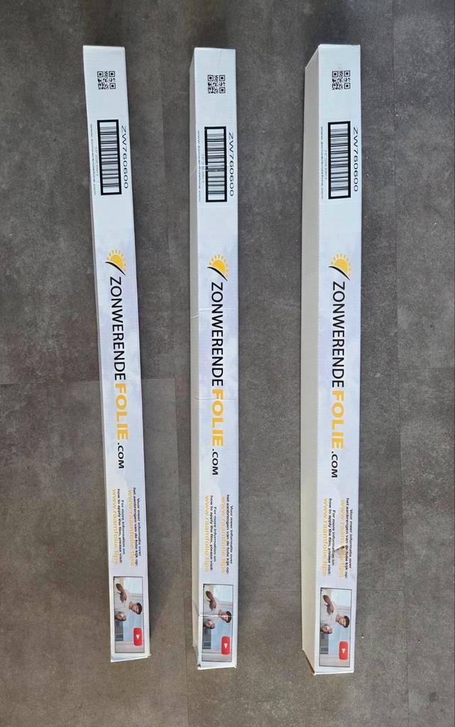 Drie rollen (zwarte) raamfolie 76x300cm, Auto-onderdelen, Overige Auto-onderdelen, Nieuw, Ophalen of Verzenden