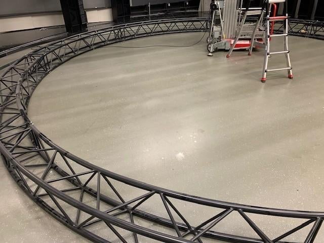 Prolyte truss zwart H40 cirkel 8 meter, Muziek en Instrumenten, Licht en Laser, Ophalen, Zo goed als nieuw, Licht