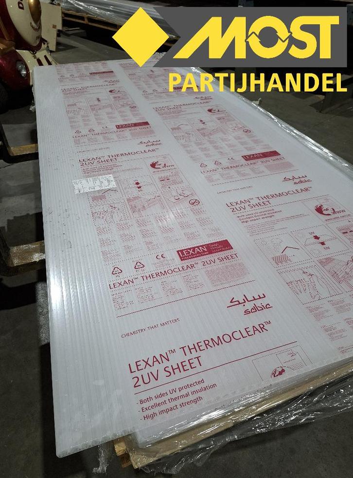 4 stuks Polycarbonaat platen 32 mm opaal, Doe-het-zelf en Verbouw, Platen en Panelen, Nieuw, Overige materialen, Ophalen
