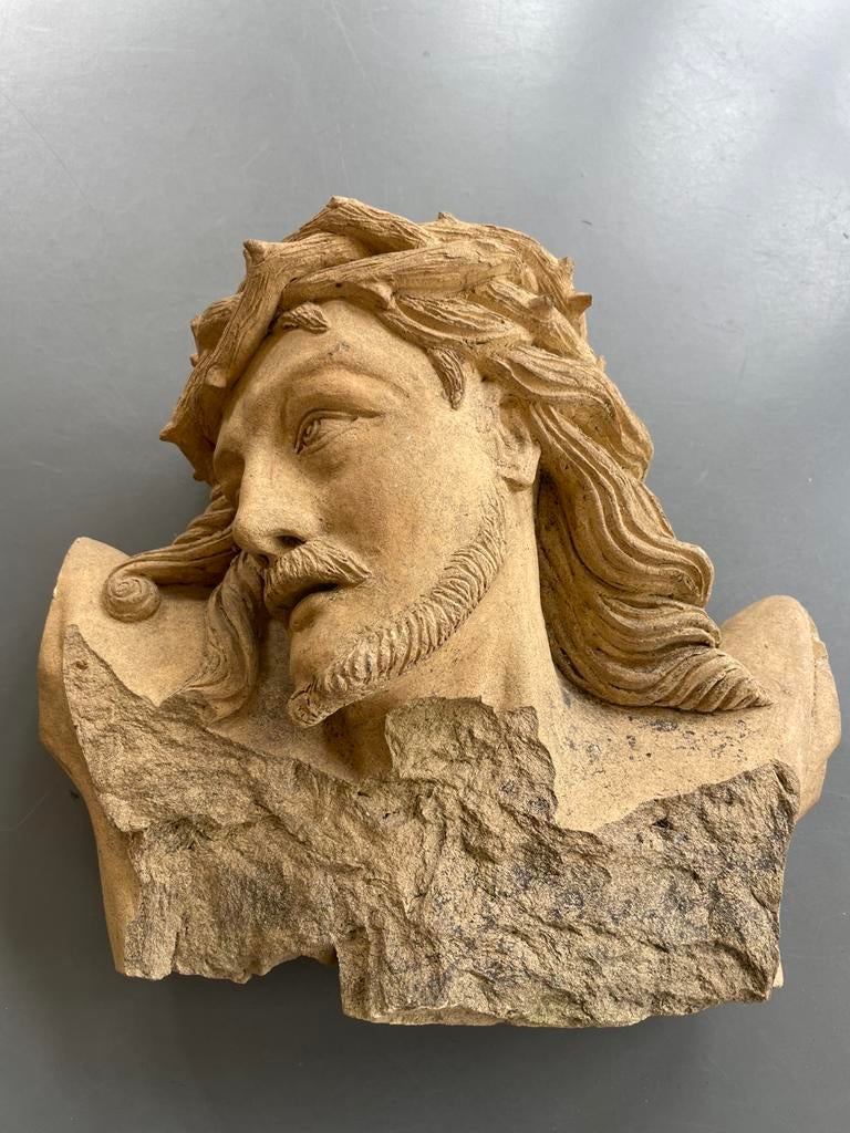 Christusbeeld. Groot. Klei, Ophalen