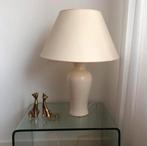 Xl Vintage Kostka Tafellamp Keramiek France 1980 crème, Ophalen of Verzenden, Zo goed als nieuw, Minder dan 50 cm