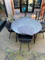 Hartman tuinset rond 130 cm, Tuin en Terras, 4 zitplaatsen, Gebruikt, Eettafel, Ophalen of Verzenden