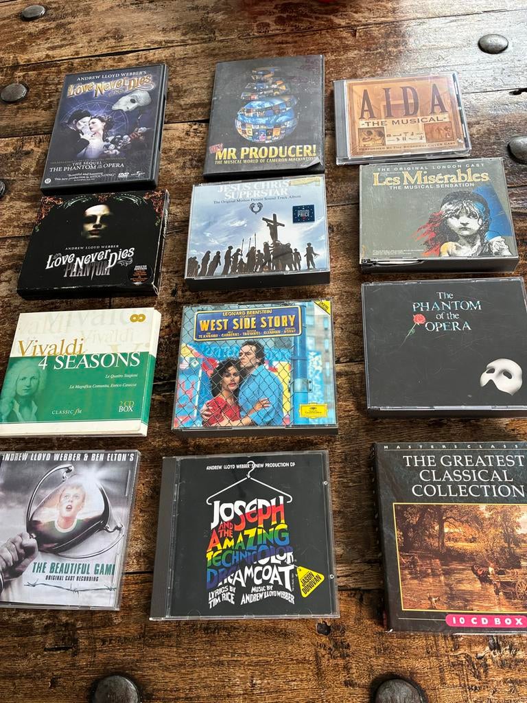 Musical originele cd’s en enkele dvd, Gebruikt, Alle leeftijden, Boxset, Muziek en Concerten
