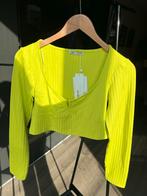Zara Crop Top Maat L - Ribstof, Kleding | Dames, Tops, Maat 42/44 (L), Nieuw, Ophalen of Verzenden, Lange mouw