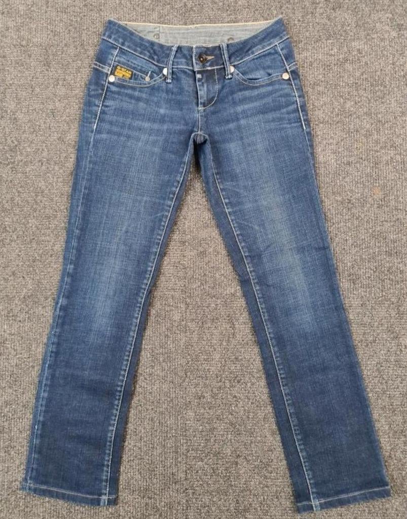 G-star raw midge straight W26 L32 Dames Tulsi2632 Low-rise, Blauw, Ophalen of Verzenden, W27 (confectie 34) of kleiner, G-STAR RAW