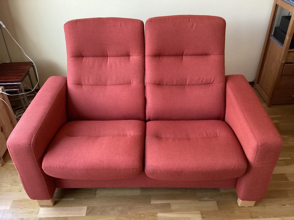 Relaxbank STRESSLESS, Huis en Inrichting, Banken | Bankstellen, Ophalen, Minder dan 75 cm, Tweepersoons, Zo goed als nieuw