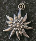 Vintage zilveren bedel hanger Edelweiss jaren 50 Zwitserland, Verzenden, Zilver, Hanger
