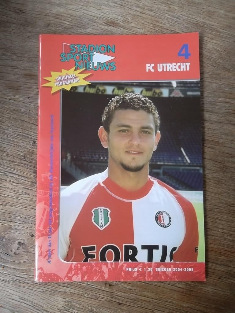 Programmaboekje 4 Feyenoord - FC Utrecht 19 september 2004, Ophalen of Verzenden, Gelezen, Watersport en Hengelsport