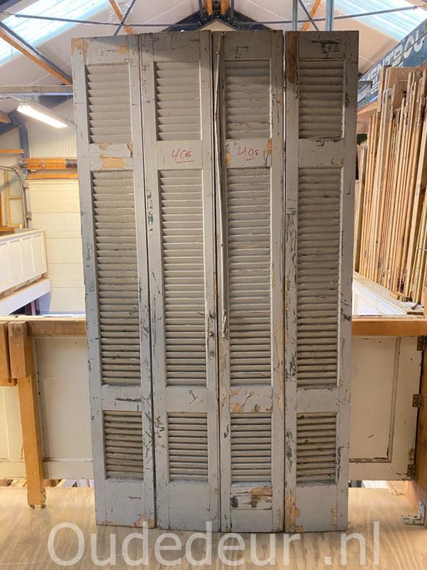 nr. L408 set oude louvre deuren, Doe-het-zelf en Verbouw, Deuren en Horren