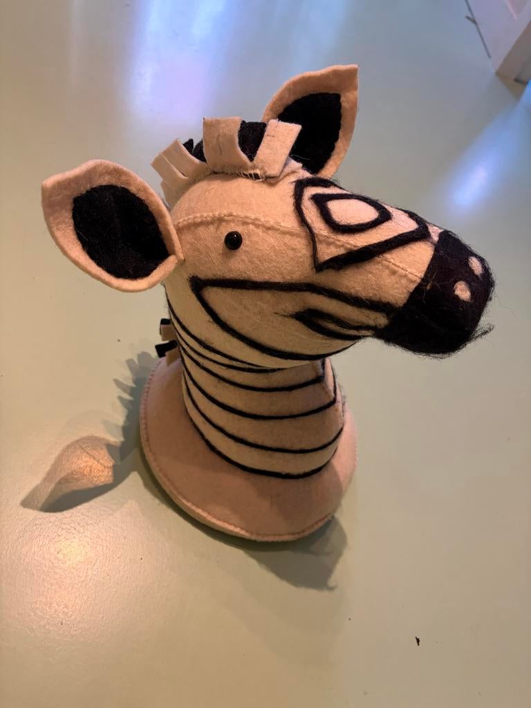 Leuke Muurhanger Zebra voor Babykamer met Hangsysteem, Ophalen of Verzenden, Gebruikt, Wanddecoratie