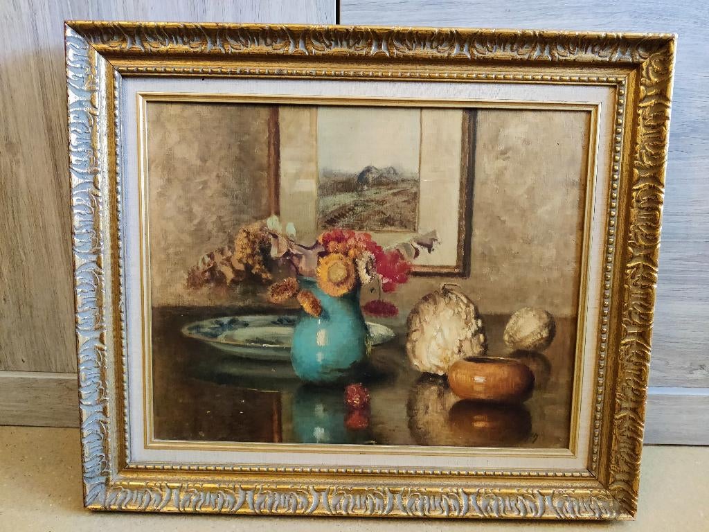 Stilleven schilderij, Antiek en Kunst, Kunst | Schilderijen | Klassiek, Ophalen of Verzenden