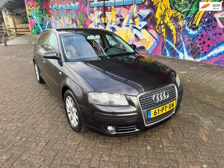 Audi A3 Sportback 2.0 TFSI Ambition automaat vol rood leer 2, Auto's, Audi, Bedrijf, Te koop, A3, ABS, Airbags, Centrale vergrendeling