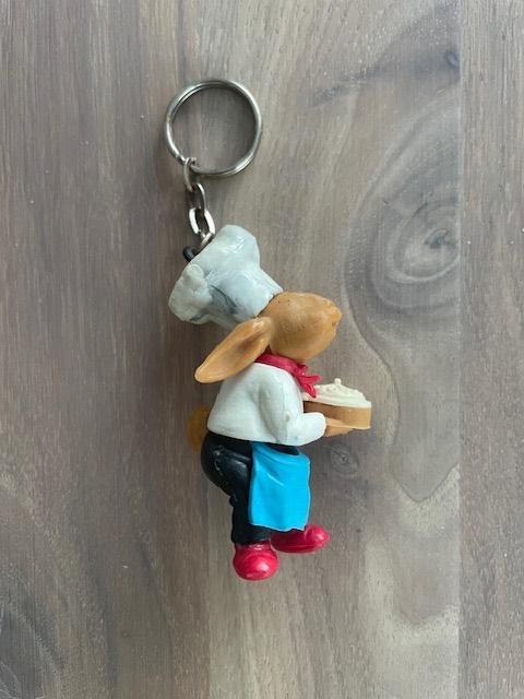 Sleutelhanger Bakker Kees Konijn , Verzamelen, Ophalen of Verzenden, Gebruikt, Knuffel of Figuurtje