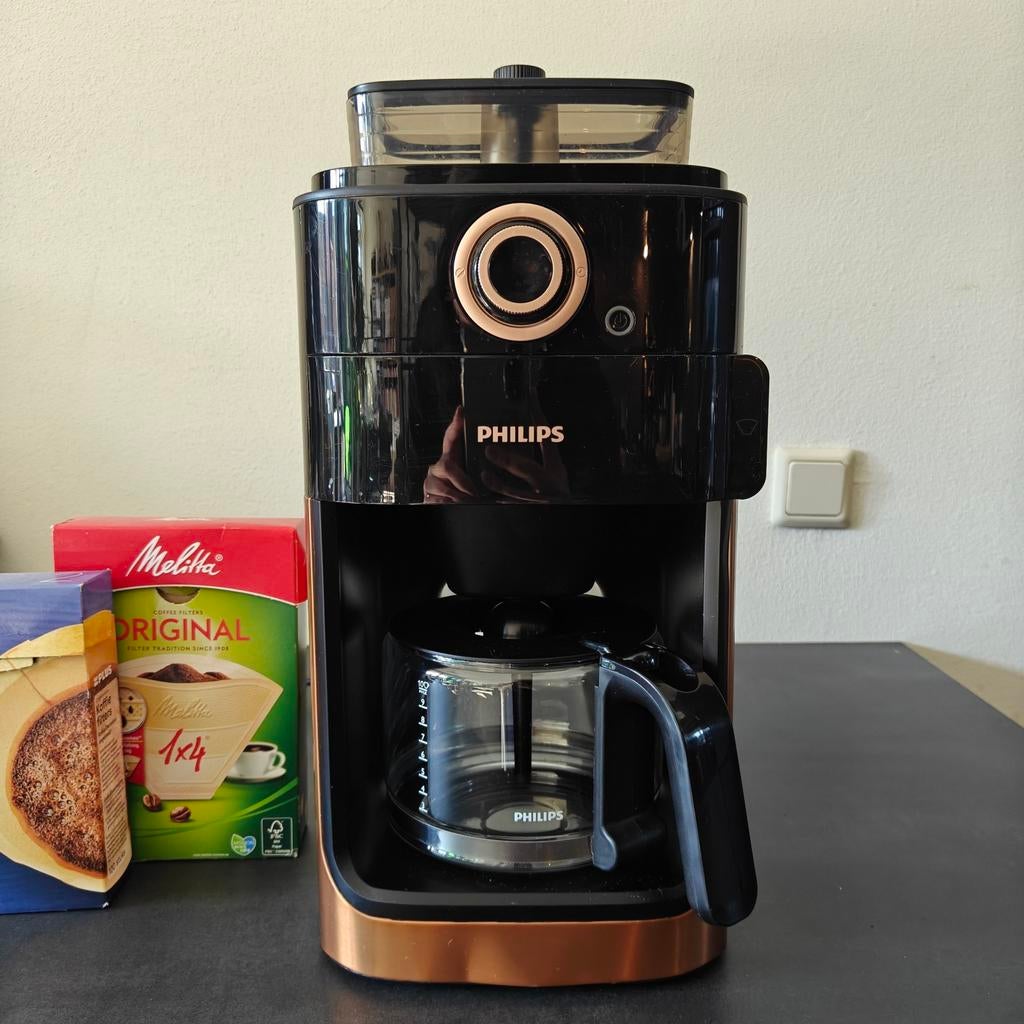 Philips Grind & Brew HD7768/70, Ophalen, Gebruikt, 10 kopjes of meer, Koffiemachine