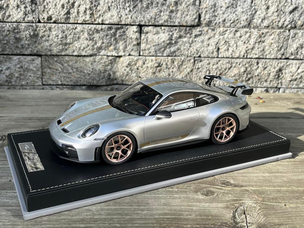 IVY Models 1:18 Porsche 911 (992.2) GT3 Zilver, Hobby en Vrije tijd, Modelauto's | 1:18, Nieuw, Auto, Overige merken, Ophalen of Verzenden
