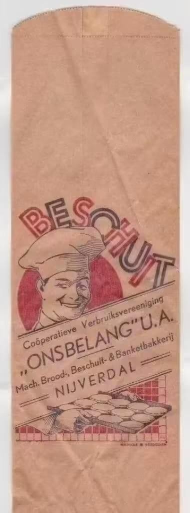 Beschuitzak Nijverdal Ons Belang Bakkerij., Verzamelen, Ophalen of Verzenden, Zo goed als nieuw