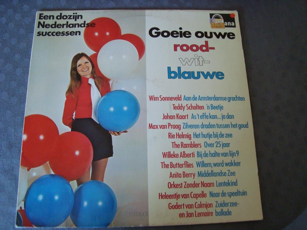 Goeie ouwe rood-wit-blauwe, Ophalen of Verzenden, Zo goed als nieuw, 12 inch