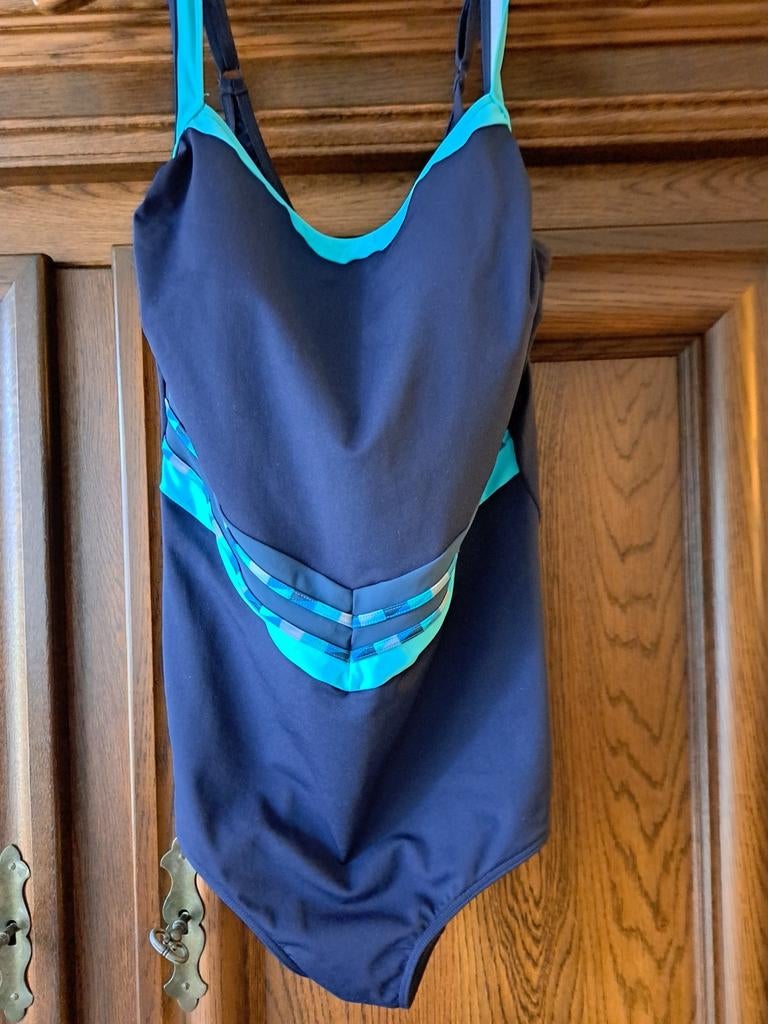 Sunflair Badpak - Donkerblauw met turquoise accenten, Blauw, Nieuw, Badpak, Ophalen of Verzenden