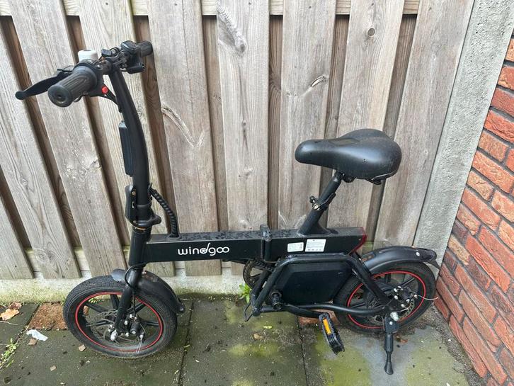 Wingoo opvouwbare accu kapot, Fietsen en Brommers, Elektrische fietsen, Gebruikt, Overige merken, Minder dan 47 cm, 30 tot 50 km per accu