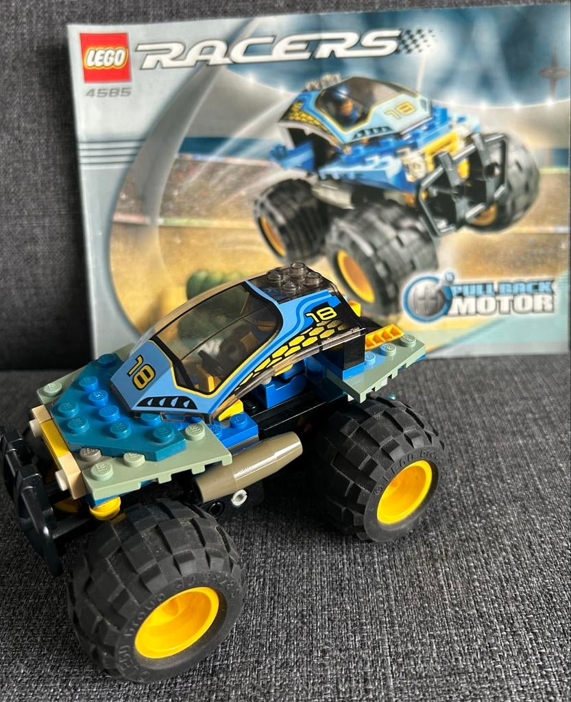 Lego Racers 4585 Pulverizer met terugtrek motor, Gebruikt, Lego, Ophalen of Verzenden, Compleet