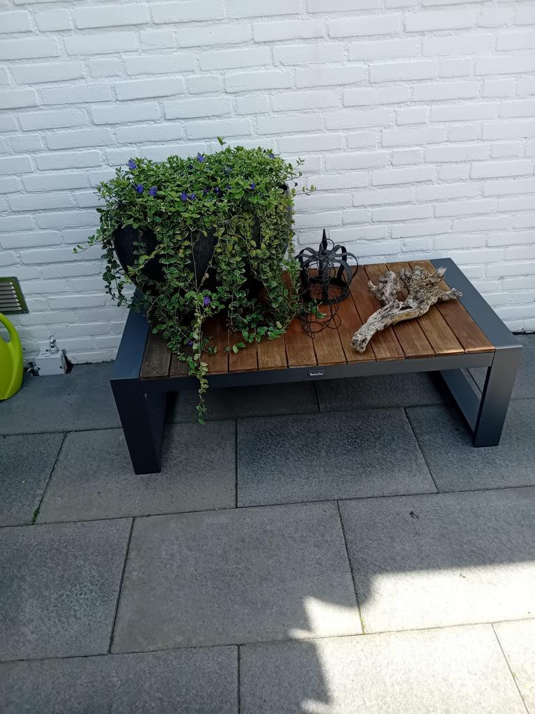 Bar le duc salontafel buiten, Huis en Inrichting, Tafels | Salontafels, Ophalen, Gebruikt, 100 tot 150 cm, 50 tot 100 cm