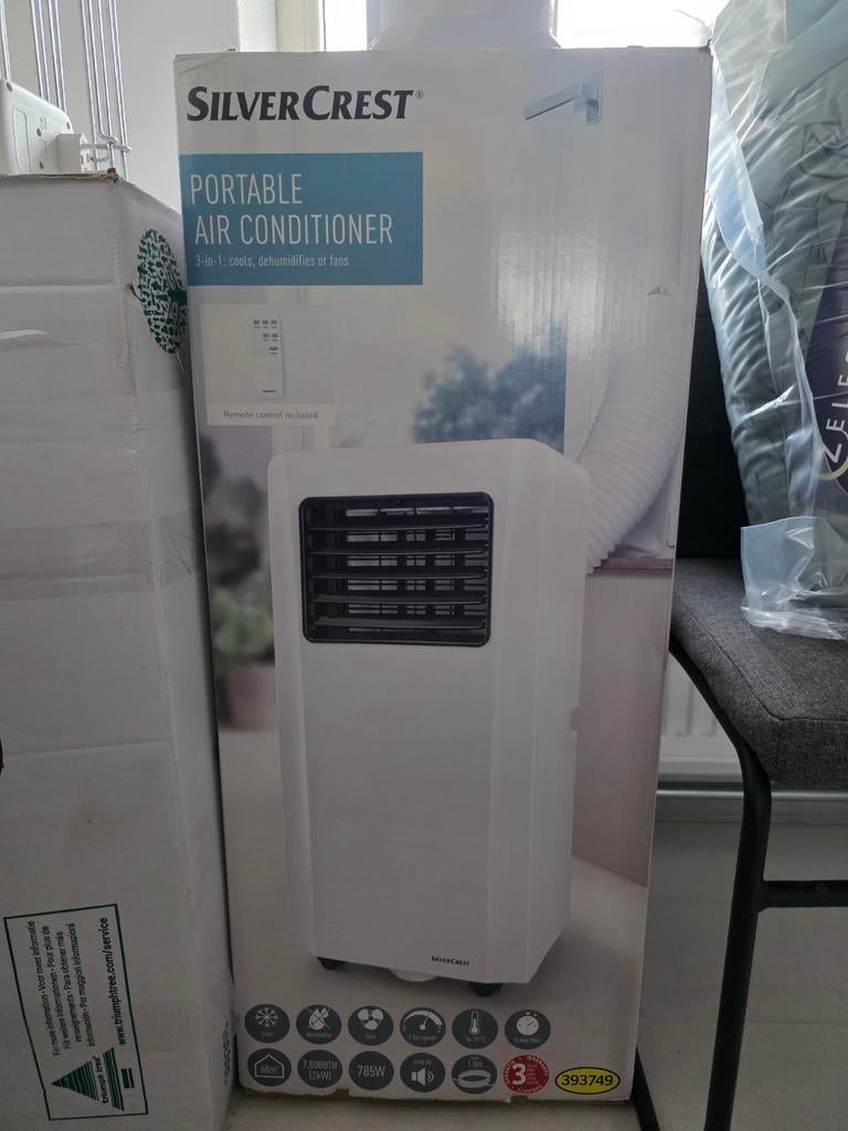 Mobiele Airco, Witgoed en Apparatuur, Ophalen, Gebruikt, Minder dan 60 m³, 3 snelheden of meer