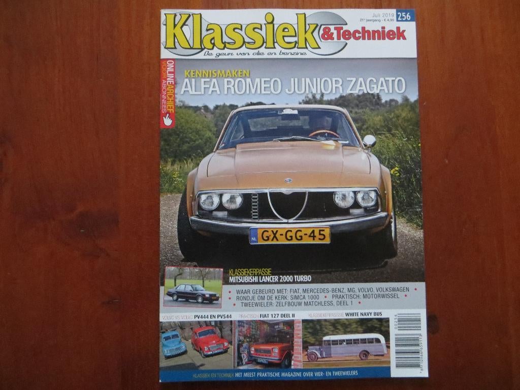 Klassiek & Techniek 256 Alfa Romeo Junior Zagato 1600, Ophalen of Verzenden, Nieuw, Alfa Romeo
