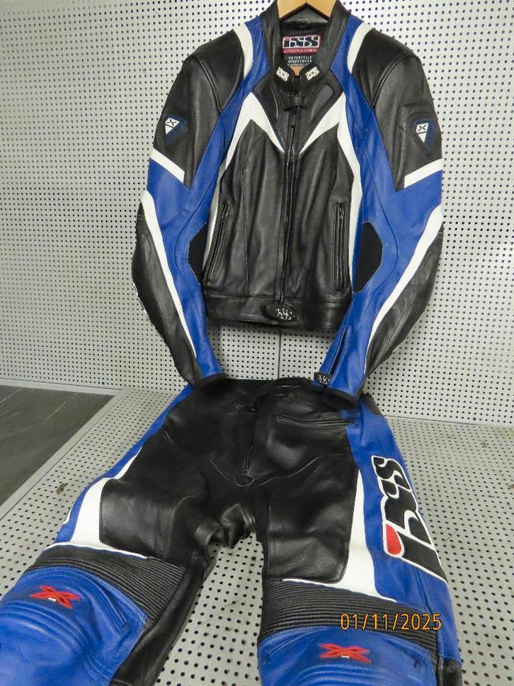 IXS motor race combi maat 54 echt leder CE protectie, Motoren, Kleding | Motorkleding, Combipak, Heren, Tweedehands, Ophalen of Verzenden