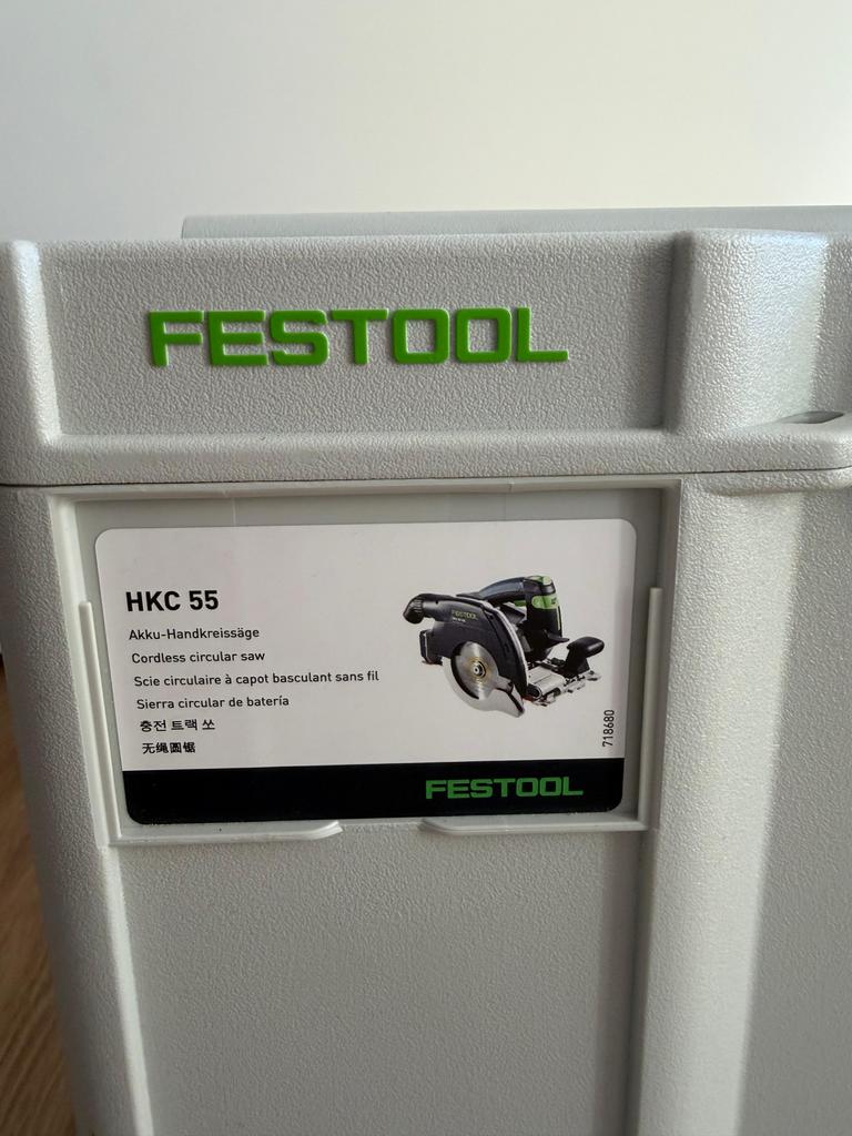 Festool HKC 55 (zgan) alleen de body, Doe-het-zelf en Verbouw, Gereedschap | Zaagmachines, Cirkelzaag, 600 tot 1200 watt, Ophalen of Verzenden