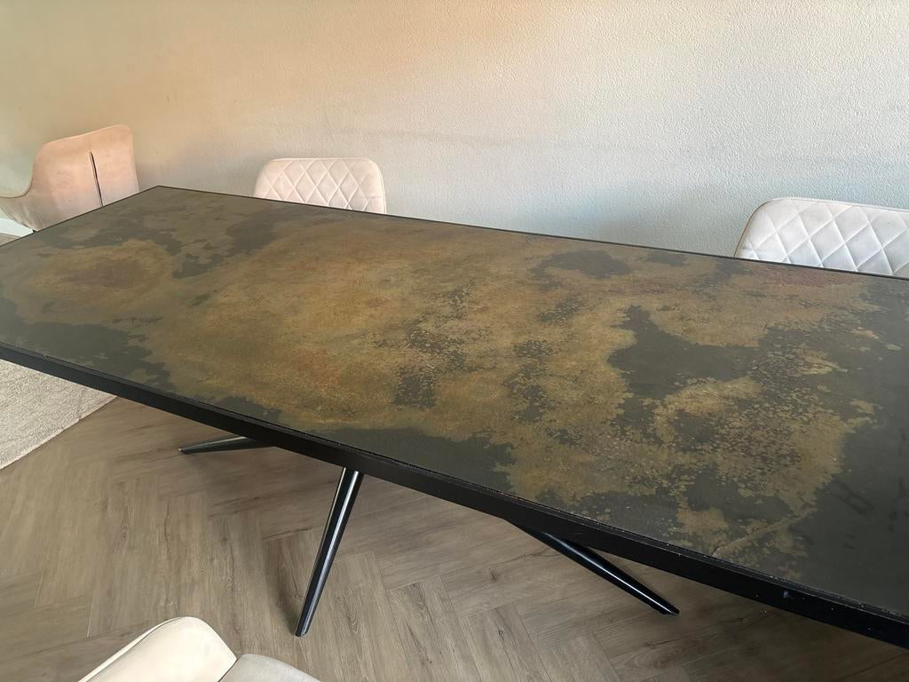 Eettafel van BRUUTS 240x100cm, Huis en Inrichting, Tafels | Eettafels, Ophalen, Gebruikt, Bruuts, 200 cm of meer