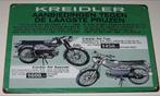 KREIDLER : Bord Oldtimer Kreidler RM Speciaal & RM Toer, Verzamelen, Merken en Reclamevoorwerpen, Verzenden, Nieuw, Reclamebord