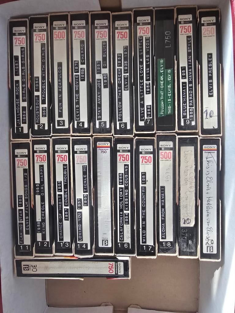 Grote Elvis Presley Betamax collectie (films + concerten), Cd's en Dvd's, Cassettebandjes, Ophalen of Verzenden, Gebruikt, Overige genres