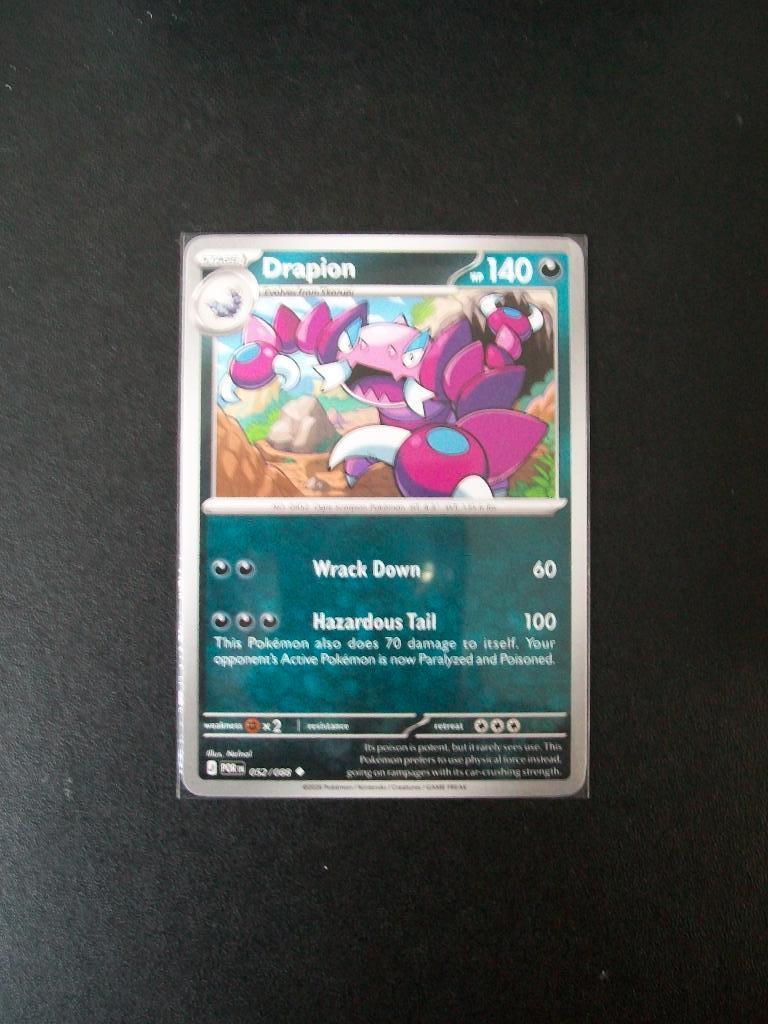 9304. Nieuwe Pokemon Kaart  DRAPION HP 140 (052/088), Verzenden, Nieuw, Losse kaart