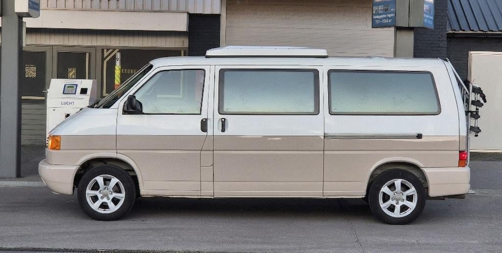T4 Camper Lang, 7-zits, Benz. 166dkm NAP, Trekhaak, Bustent., Buscamper of Camperbus, Volkswagen, Handgeschakeld, Luifel